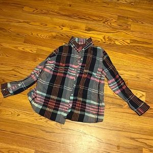 Old Navy XXL button down “flannel” top made of cotton so it’s very breathable